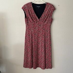 Black Label by Evan-Picone mock wrap front sleeveless size 8